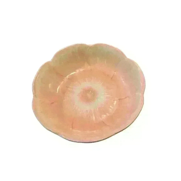 8" Pink Ceramic Flower Candy Bowl Tien Hsing Int'l Trading Co LTD - Picture 5 of 8